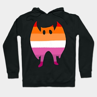 Mothman lesbian pride Hoodie